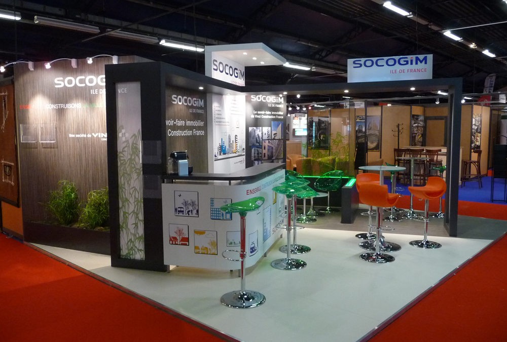 Habillage du stand Socogim (Salon Amif)