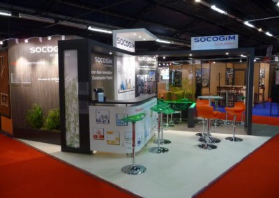 Habillage du stand Socogim (Salon Amif)