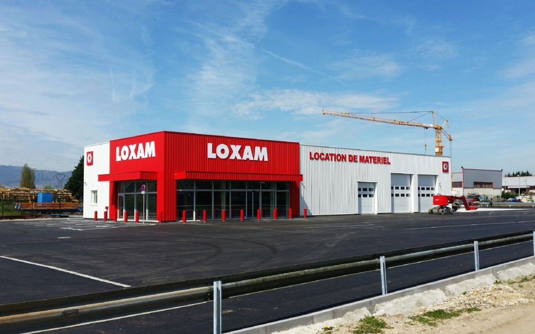 Signalétique d’une agence Loxam