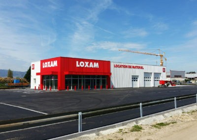 Signalétique d’une agence Loxam