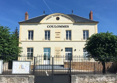 Marquage de la façade de la Mairie de Coulommes