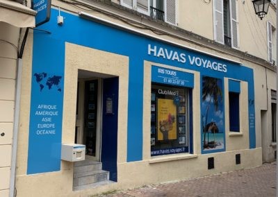 Habillage de façade : Havas Voyages