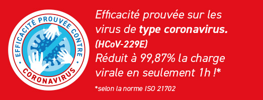 Efficacité prouvée contre le coronavirus