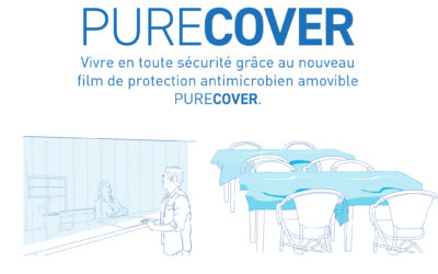 PureCover®, le nouveau film antimicrobien et non adhésif de Hexis